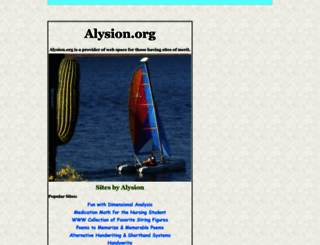 alysion.org screenshot