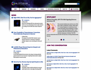 alzforum.org screenshot