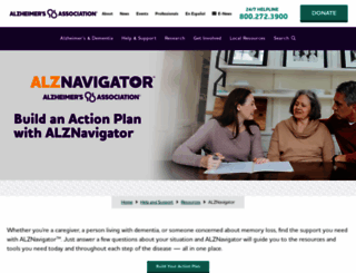 alzheimersnavigator.org screenshot