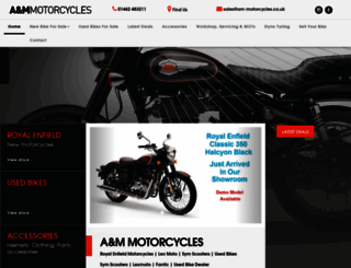 am-motorcycles.co.uk screenshot