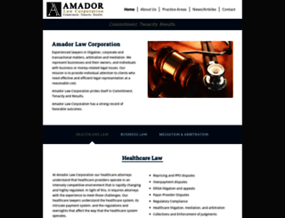 amadorlawcorp.com screenshot