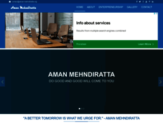 aman-mehndiratta.org screenshot