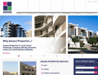 amana-properties.com screenshot