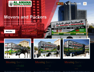 amanamoverspackers.com screenshot