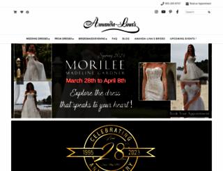 amandalinasbridalandprom.com screenshot