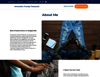 amandas-trendy-treasures.ueniweb.com screenshot