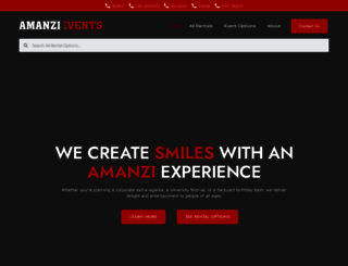 amanzipartyrentals.com screenshot