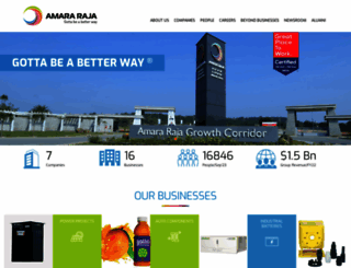 amararaja.com screenshot