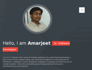 amarjeetyadav.com screenshot