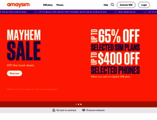 amaysim.com screenshot