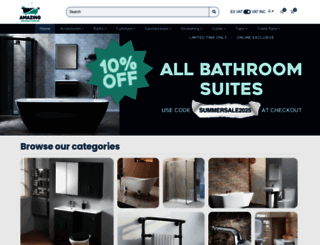 amazingbathroomsupplies.co.uk screenshot
