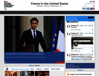 ambafrance-us.org screenshot