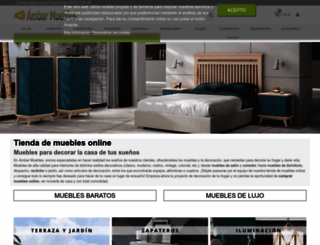 ambar-muebles.com screenshot