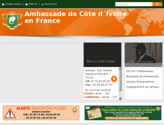 ambassadecotedivoire.fr screenshot
