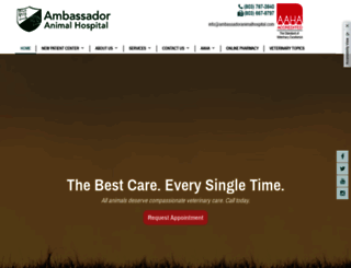 ambassadoranimalhospital.com screenshot