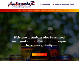 ambassadorbeverages.com screenshot