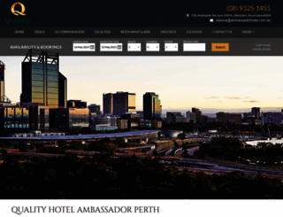 ambassadorhotel.com.au screenshot