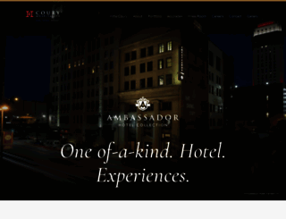 ambassadorhotelcollection.com screenshot