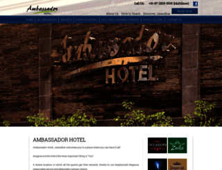 ambassadorhoteljalandhar.com screenshot