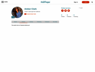 amberclark.hubpages.com screenshot