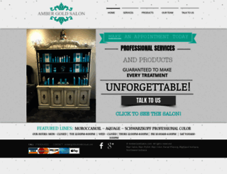 ambergoldsalon.com screenshot