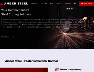 ambersteel.com screenshot