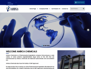 ambicachemicals.in screenshot