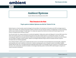 ambient-systems.com screenshot