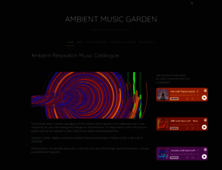 ambientmusicgarden.com screenshot