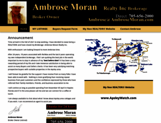 ambrosemoran.com screenshot
