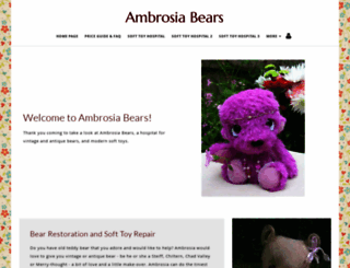ambrosia-bears.co.uk screenshot