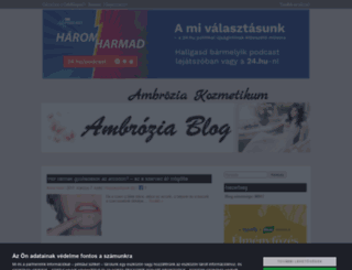 ambrozia.cafeblog.hu screenshot