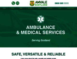 ambulancescotland.com screenshot