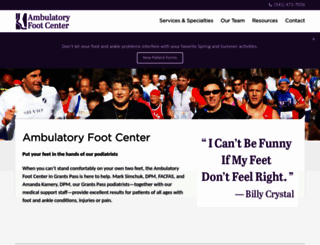 ambulatoryfootcenter.com screenshot