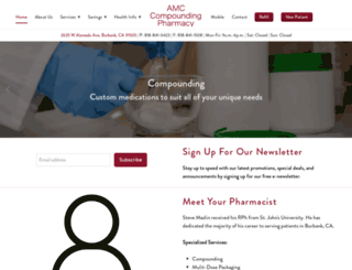 amccompoundingpharmacy.com screenshot