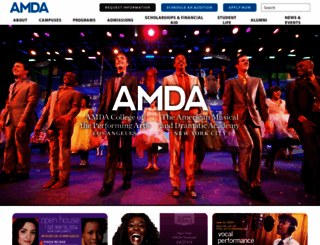 amda.edu screenshot