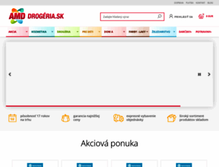 amddrogeria.sk screenshot