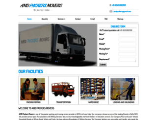 amdpackersmovers.com screenshot