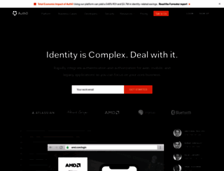 amegala.auth0.com screenshot