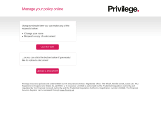 amendsonline.privilege.com screenshot