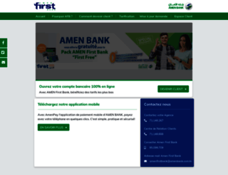 amenfirstbank.com.tn screenshot