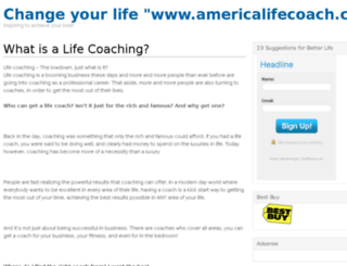 americalifecoach.com screenshot