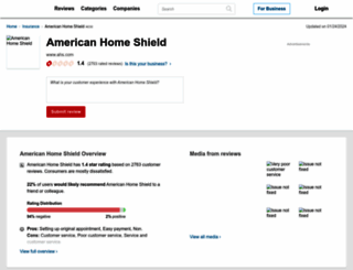 american-home-shield.pissedconsumer.com screenshot