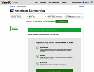 american-samoa.visahq.com screenshot