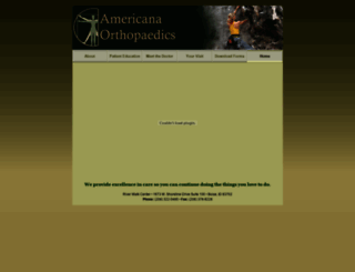 americana-ortho.com screenshot