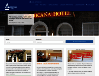 americanahotel.co.uk screenshot