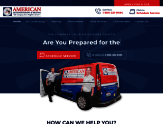 americanairconditioning.com screenshot