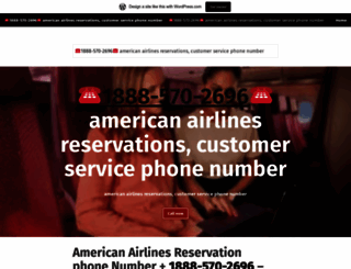 americanairlinesreservationus.wordpress.com screenshot