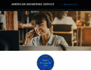 americanansweringservice.com screenshot