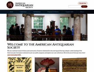 americanantiquarian.org screenshot